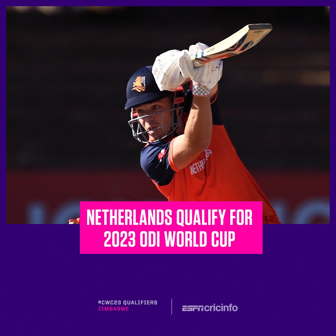 An innings of a lifetime from Bas de Leede sends Netherlands into the 2023 ODI World Cup🤯

es.pn/44dh36u