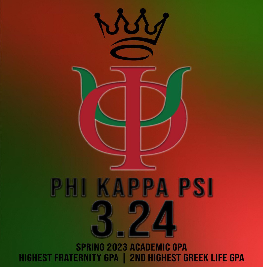 This past semester the brothers of Phi Psi achieved a 3.24 gpa which was the highest among all fraternities! Great job to all of our hardworking brothers, and we will continue to strive for excellence in every category! #LEDN