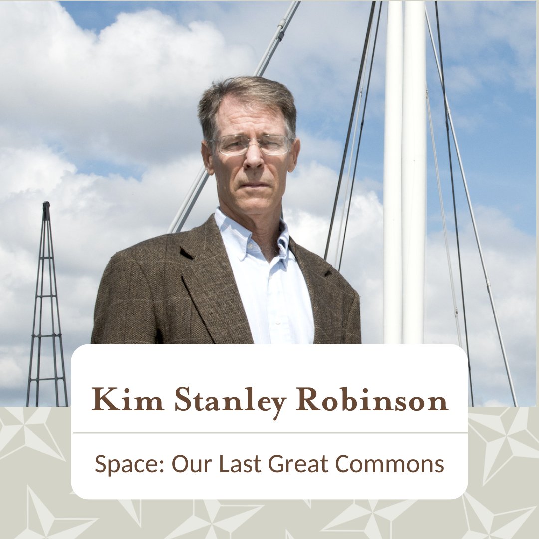 COASummer's tweet photo. Exciting news! Renowned science fiction author Kim Stanley Robinson, known for his Mars trilogy, will be joining the COA Summer Institute for Space: Our Last Great Commons.

@ksrinfo
#ReimagingExploration #SummerInstitute https://t.co/5CAN0vEbsT