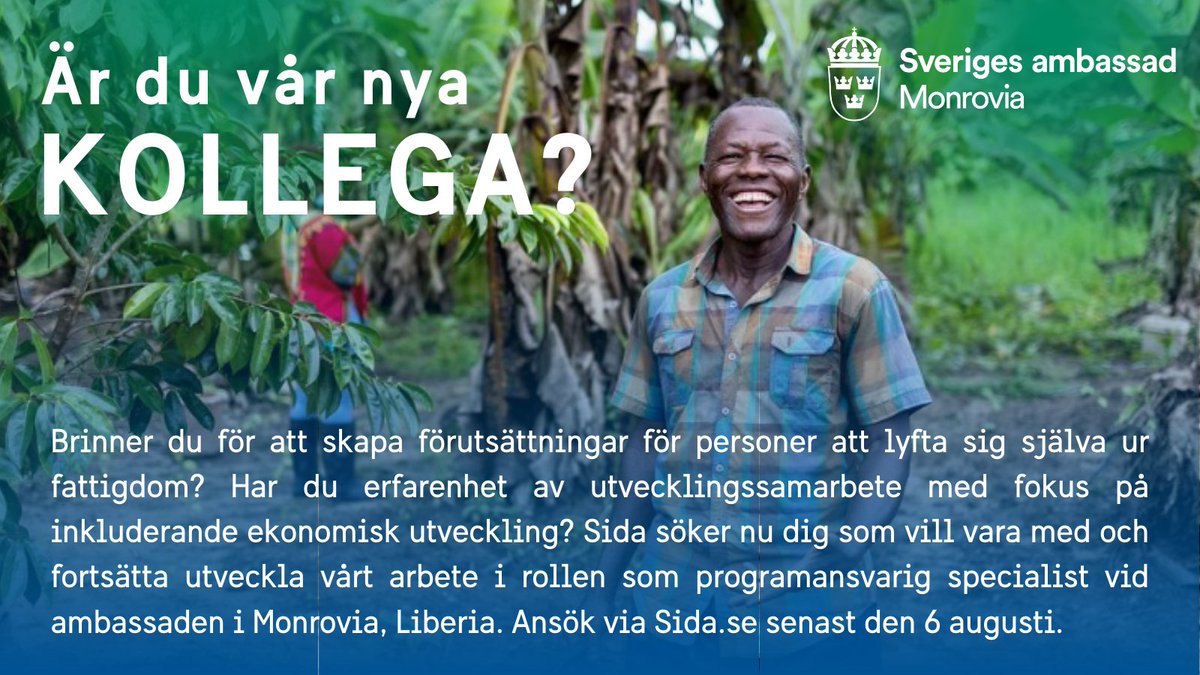 Embassy of Sweden in Liberia tweet media