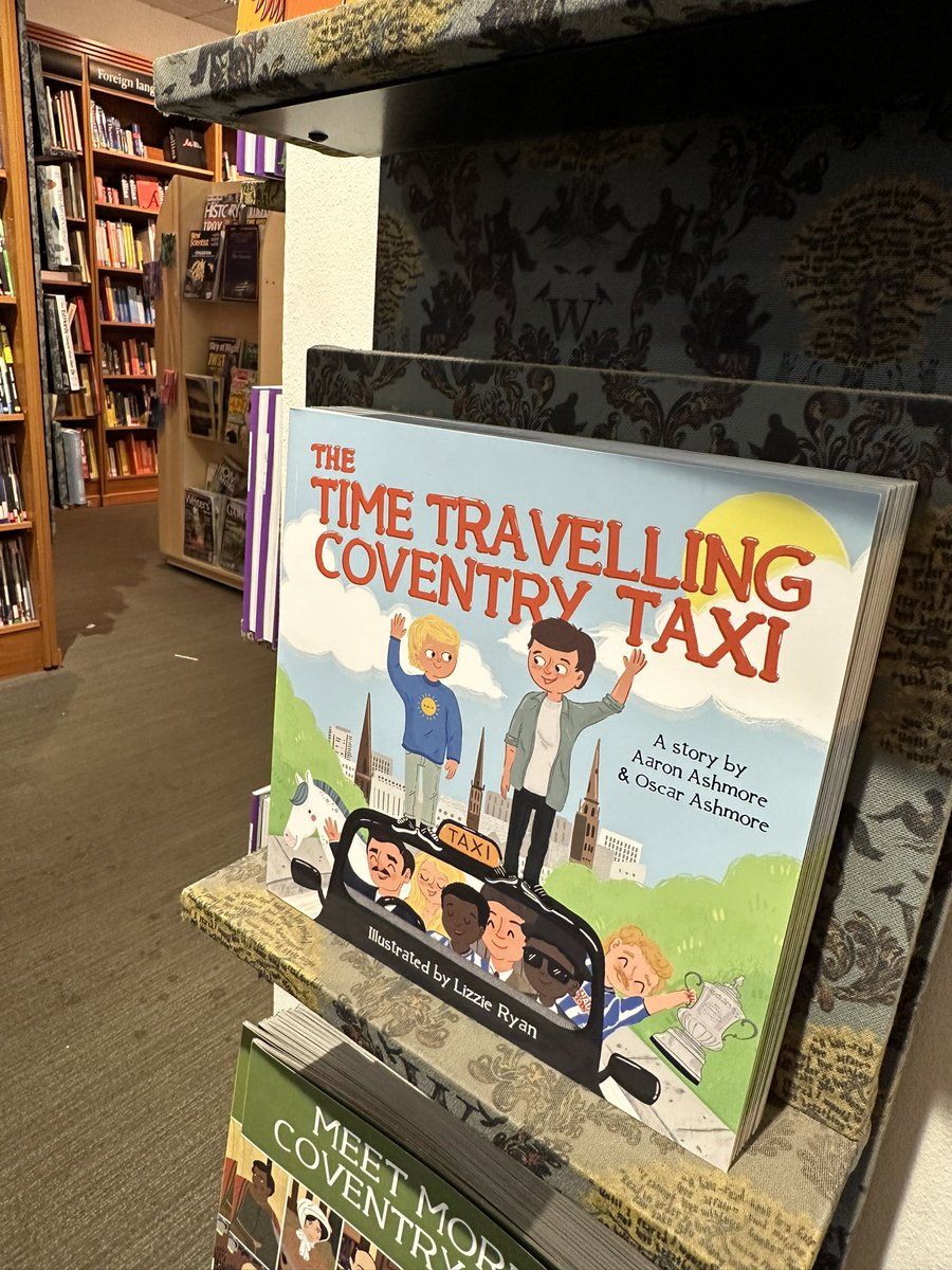 Casually seeing a book you wrote with your son (staring your other son too!) when you are in @waterstones_cov!