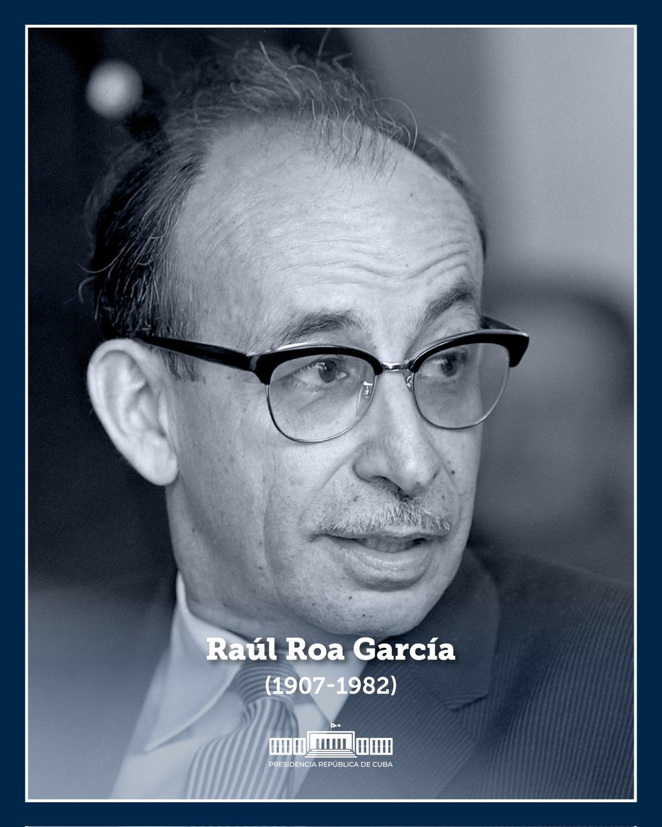 Nuestro recuerdo hoy para Raúl Roa, su voz en defensa de #Cuba y de su Revolución aún estremece.
#CubaViveSuHistoria 
#SanctiSpíritusEnMarcha