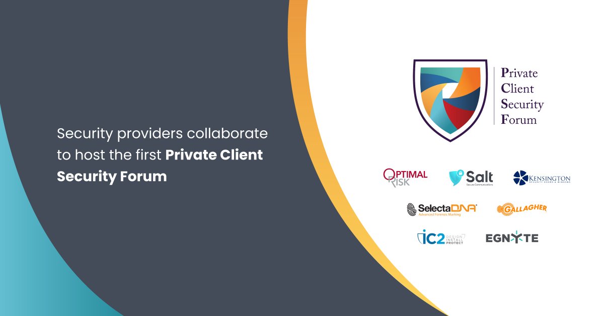 saltcontrol's tweet photo. Last week we joined forces with six other leading security providers to form the first ever Private Client Security Forum (PCSF).
To read more about what we got up to:
https://t.co/WSyNMZGpz1
#PCSF #Security #SecureCommunications #London https://t.co/pUfkdqZQo1
