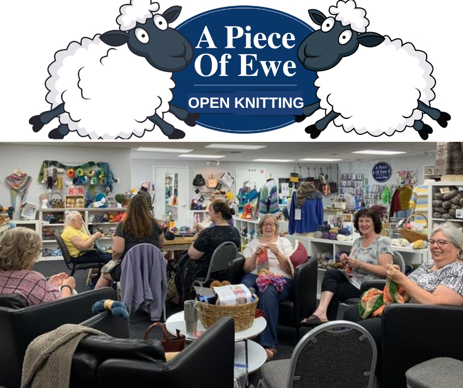 apieceofewe's tweet image. Start a new project or work on one that is in progress. Either way, we love the company at Open Knitting from 10:30 am-12:30 pm today! 
.
.
. #YarnLove, #YarnAddiction, #YarnPorn, #FiberArt, #FiberArtist, #YarnSpirations, #SlowFashion, #YarnAddict, #YarnLove, #Yarn, #Wool, #Ha...