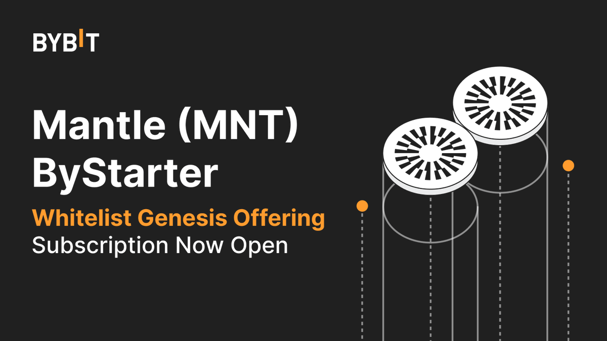 Bybit_Official's tweet photo. 📣 Whitelist Genesis Offering for @0xMantle is now open!
Calling all the $BIT holders: Eligible participants will receive 200 $MNT each!
🗓️ From now till Jul 11, 2023, 6AM UTC
Subscribe now: https://t.co/xiFtwgOPLV
#Bybit #NextLevelOpportunities https://t.co/QIpW7H4aA7