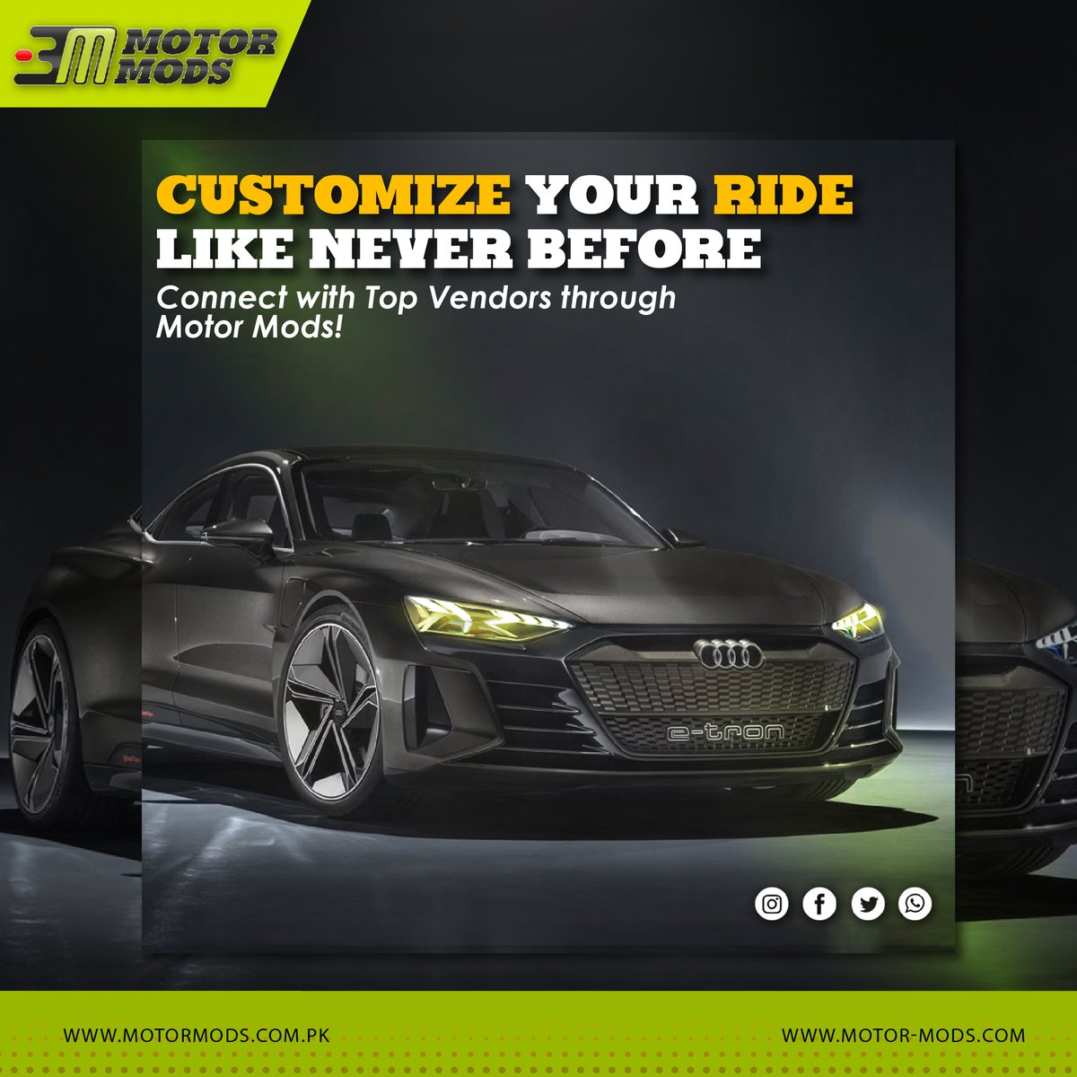 motormods4's tweet image. Unleash Your Ride, Your Way - Connect, Customize, and Conquer with Motor Mods!
#motormods #ecommerce #customization #carmodifications #bikemodifications #personalization #performanceupgrades #unleashyourride
#transformyourvehicle #rideinstyle #customizationnation #modyourway