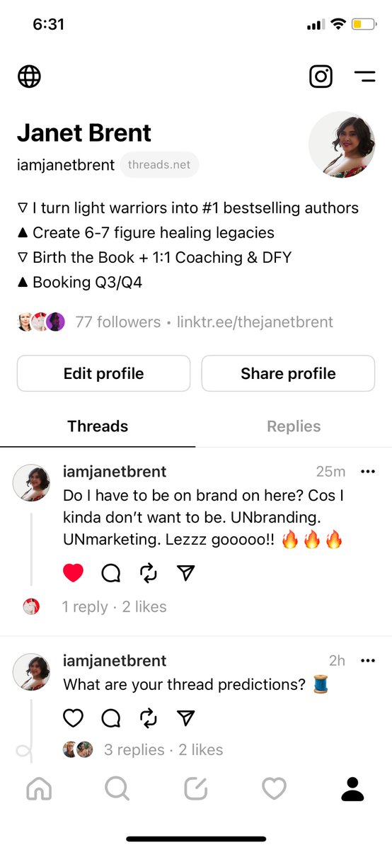 You can find me on Threads 🧵 cos Twitter sucks and I hate it. Follow me @iamjanetbrent