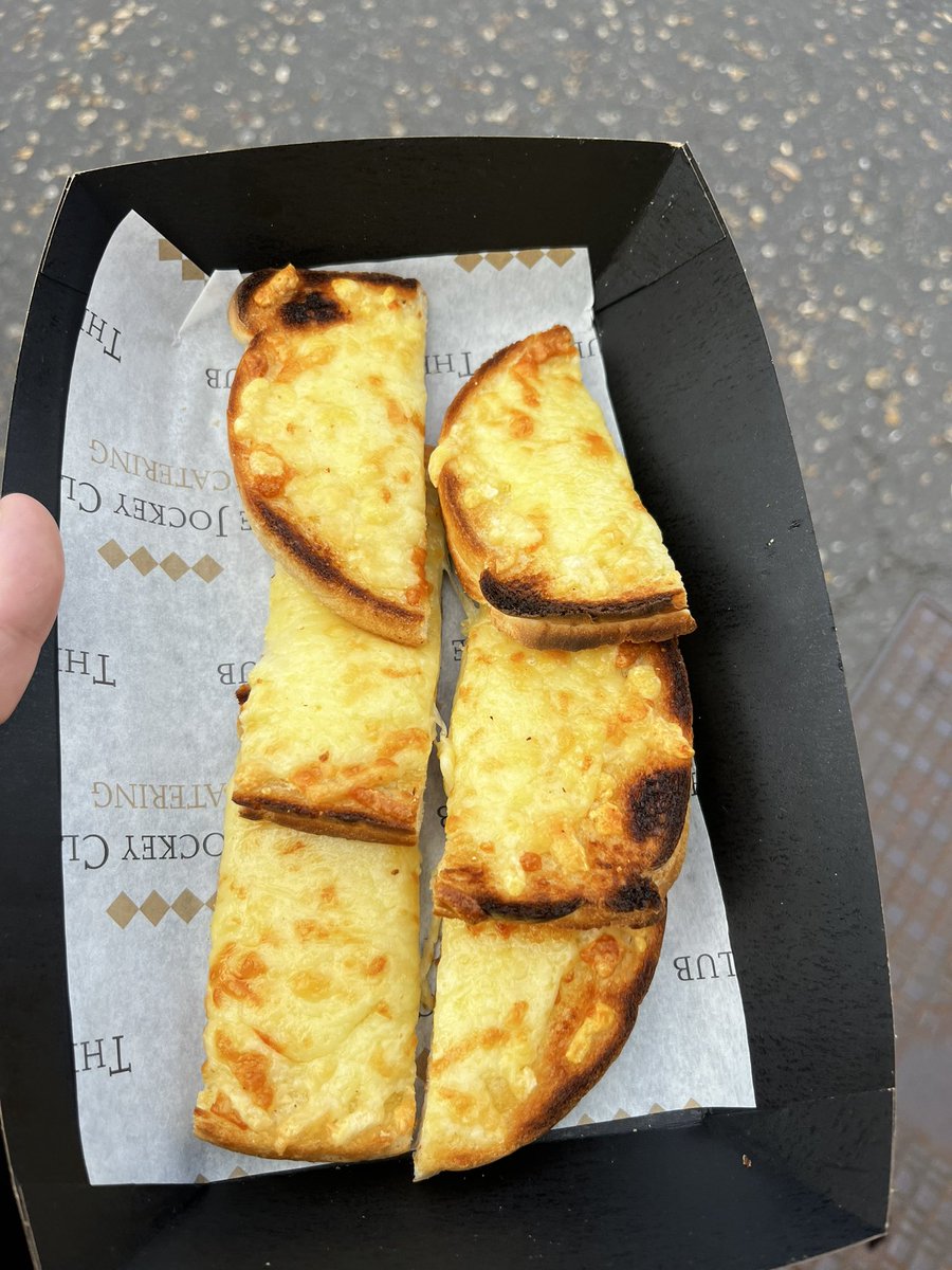 MrsCJNye's tweet photo. @TheJockeyClub £8 for this?? Wouldn’t exactly call it ‘luxury’. Costs about 50p to make.. https://t.co/287k2yJGaw