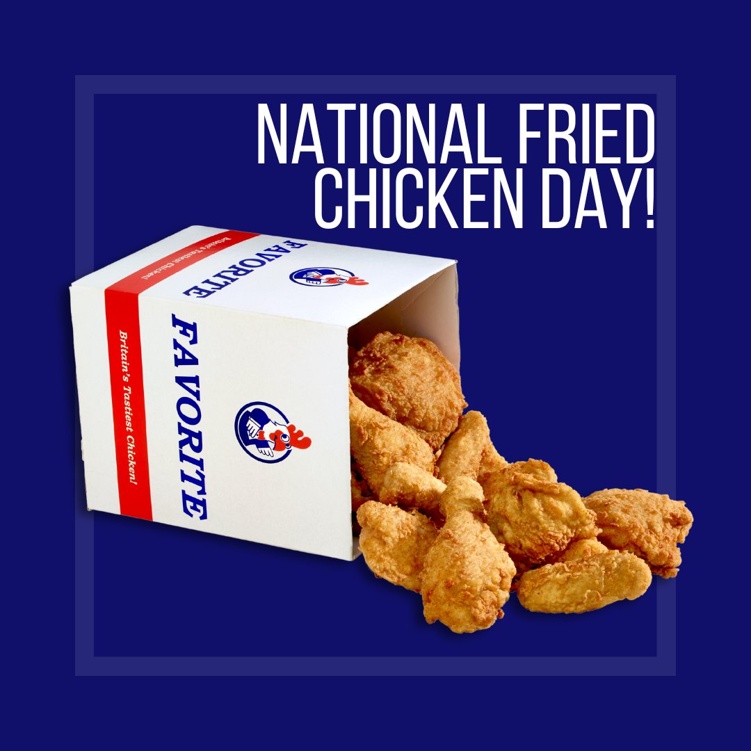 The best way to celebrate #NationalFriedChickenDay is with a Favorite and the variety of items we offer.
Visit a Favorite, order online for Click&amp;Collect or Delivery and enjoy your meal.