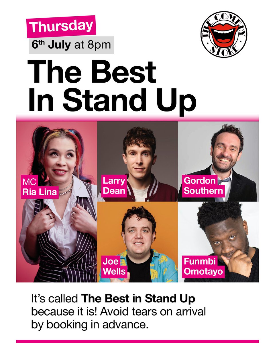 comedystoreuk's tweet image. We spoil you 😘

Only the best in Store.

thecomedystore.co.uk