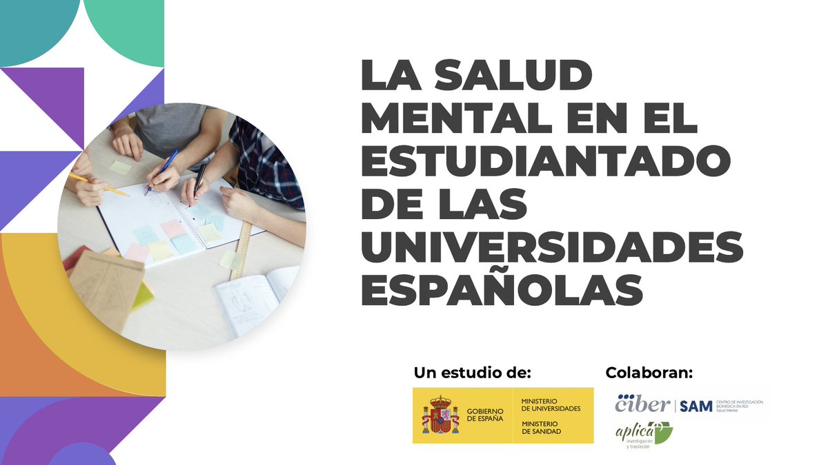 📌 El Gobierno hace público los resultados del estudio sobre “la salud mental en el estudiantado de las universidades españolas”.
Este estudio busca ofrecer una guía para diseñar políticas que beneficien la salud mental del estudiantado.

📲 universidades.gob.es/el-gobierno-ha…