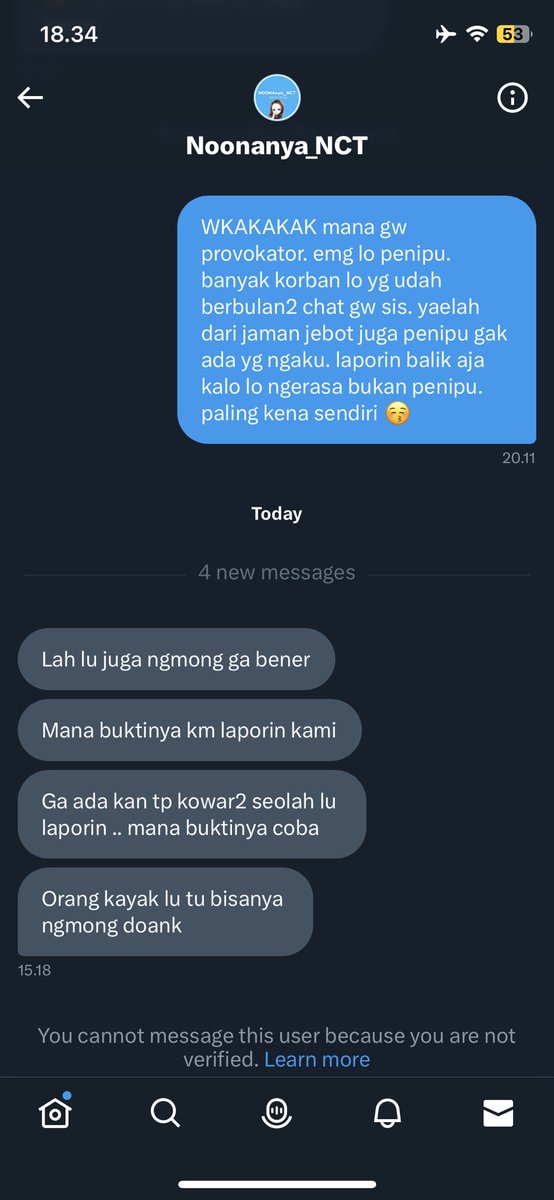 taca8_'s tweet photo. nih buat korban jastip @Noonanya_NCT atau yg berniat mau jastip di dia hati2 bgt yaaa! udah banyak korban nya karna doi penipu. udah bbrp korban yg dm gw karna uang jastip mereka gak balik sampe skrg. si Rosi Dita ini bilang gw provokator karna telling the truth alias takut 😉💁🏻‍♀️ https://t.co/QYFOMw7glK