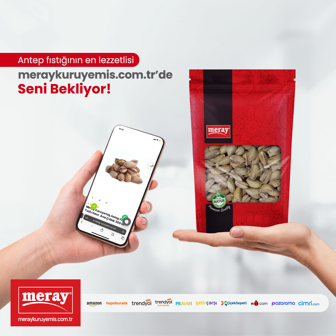 Antep fıstığının en lezzetlisi meraykuruyemis.com.tr’de seni bekliyor.