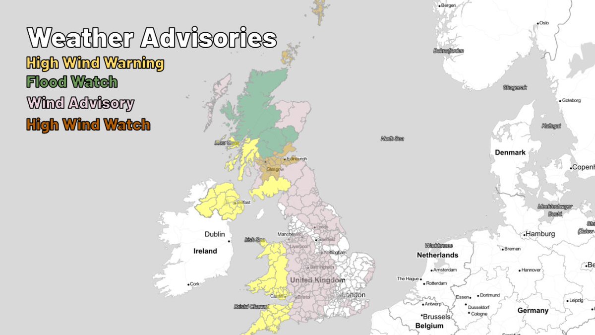 ForceThirteenUK's tweet image. July 6 
Windy in nearly the entire country today, with gales expected across Wales, Cornwall and most of Scotland during the remainder of today heading into tonight. Some flood alerts are also active.
