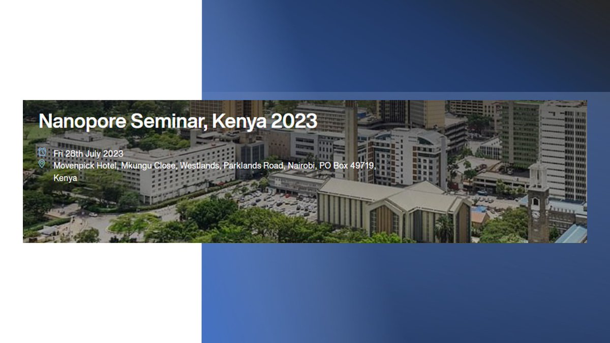 IDeAL, Africa (@ideal_kemri_wt) on Twitter photo <a href="/KEMRI_Wellcome/">KEMRI-Wellcome Trust</a> & <a href="/nanopore/">Oxford Nanopore</a> are jointly hosting a hybrid East Africa Nanopore Day on the latest developments & applications of #Nanoporetechnology in 🇰🇪 on 28 July 2023.
#genomesequencing
#Bioinformatics
To register & for more info., click here: nanoporetech.com/nanopore-semin… <a href="/KEMRI_Wellcome/">KEMRI-Wellcome Trust</a> & <a href="/nanopore/">Oxford Nanopore</a> are jointly hosting a hybrid East Africa Nanopore Day on the latest developments & applications of #Nanoporetechnology in 🇰🇪 on 28 July 2023.
#genomesequencing
#Bioinformatics
To register & for more info., click here: nanoporetech.com/nanopore-semin…