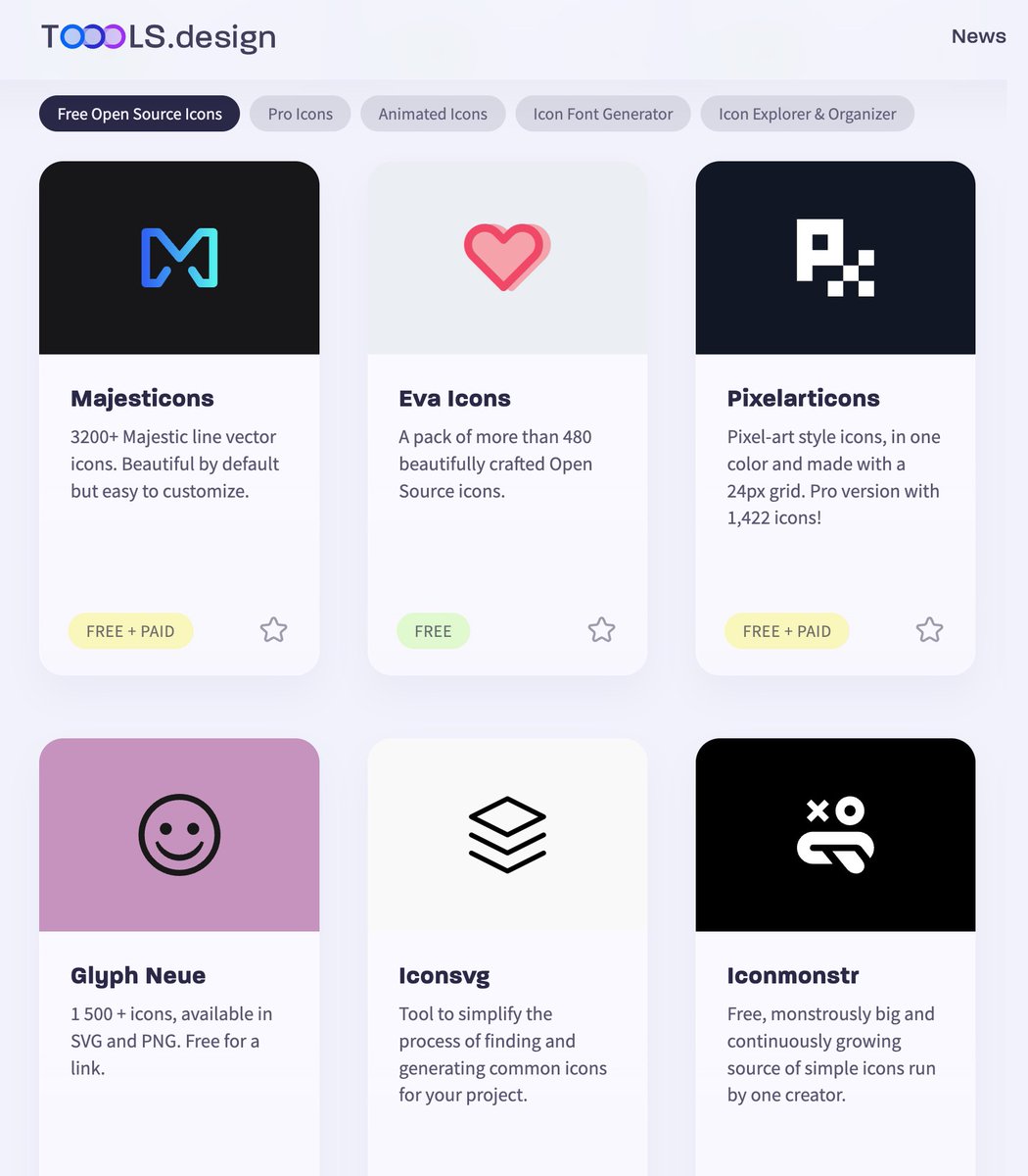¡Brutal recurso web para diseñadores y programadores!

Toools Design ofrece una colección inmensa de:
- Diseños para inspirarte
- Iconos e Ilustraciones
- Herramientas y mockups
- Recursos para aprender

¡En un sólo lugar y mucho totalmente gratuito!
➡️ toools.design