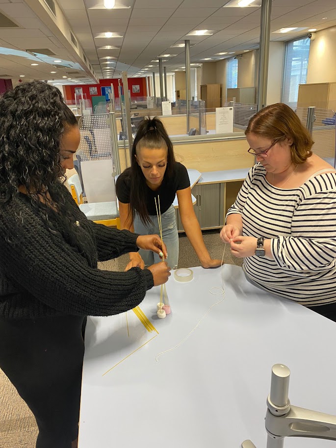 Aceproject1's tweet photo. Some of our Sector Based Work Academy learners, doing the Teaching Assistant course, building spaghetti towers... Surely learning shouldn't be THIS much fun?! 😜
#learnwithACE #neveradullday #SBWA #beateachingassistant #fundedcourses https://t.co/a0bmdCklvt