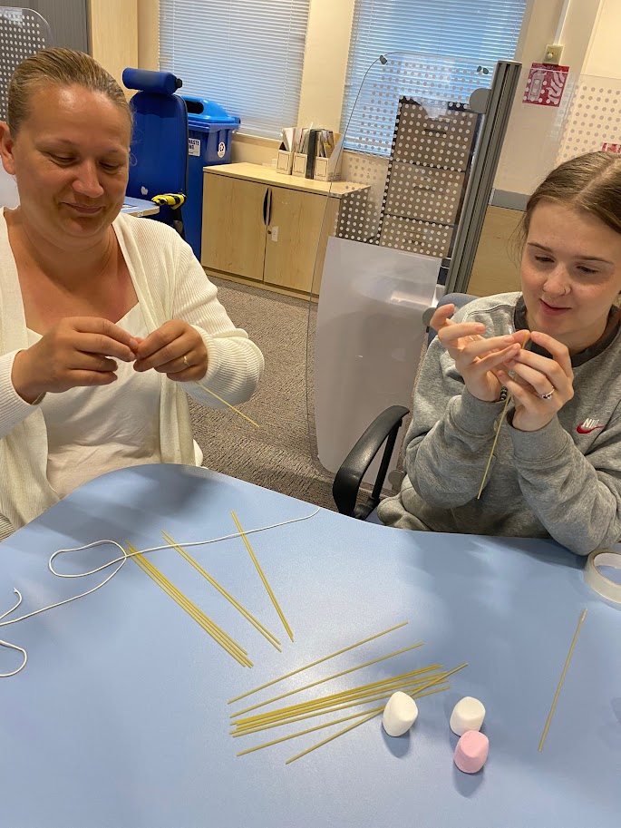 Aceproject1's tweet photo. Some of our Sector Based Work Academy learners, doing the Teaching Assistant course, building spaghetti towers... Surely learning shouldn't be THIS much fun?! 😜
#learnwithACE #neveradullday #SBWA #beateachingassistant #fundedcourses https://t.co/a0bmdCklvt