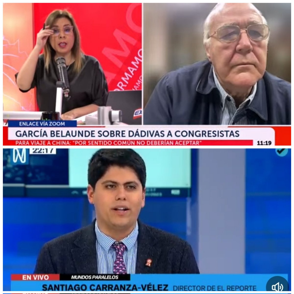 dardo_noticias's tweet photo. 🏴🎯 La prensa y su afán de imponer narrativas a través de invitados fantasmagóricos. 
Exitosa llama al fósil de Vitocho y canal n al hijo de Patricia Chirinos.
¿mañana a quién invitarán?
Seguro a Alex Kouri, Felix Moreno y si hay tiempo le dan 5 minutos al Vaticano.🥴 https://t.co/rIx545yslD