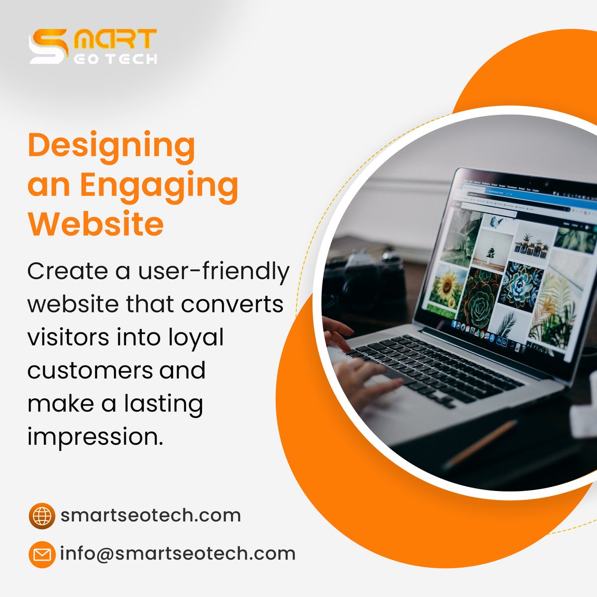 _smartseotech's tweet photo. Unlock the secrets to designing an engaging website that captures your audience and drives conversions. Discover how to create a user-friendly experience that leaves a lasting impression. 

#engagingwebdesign #seo #WebsiteDesign #Website #seomarketing #WebsiteBuilder #Marketing https://t.co/48Z93CZ9Vv