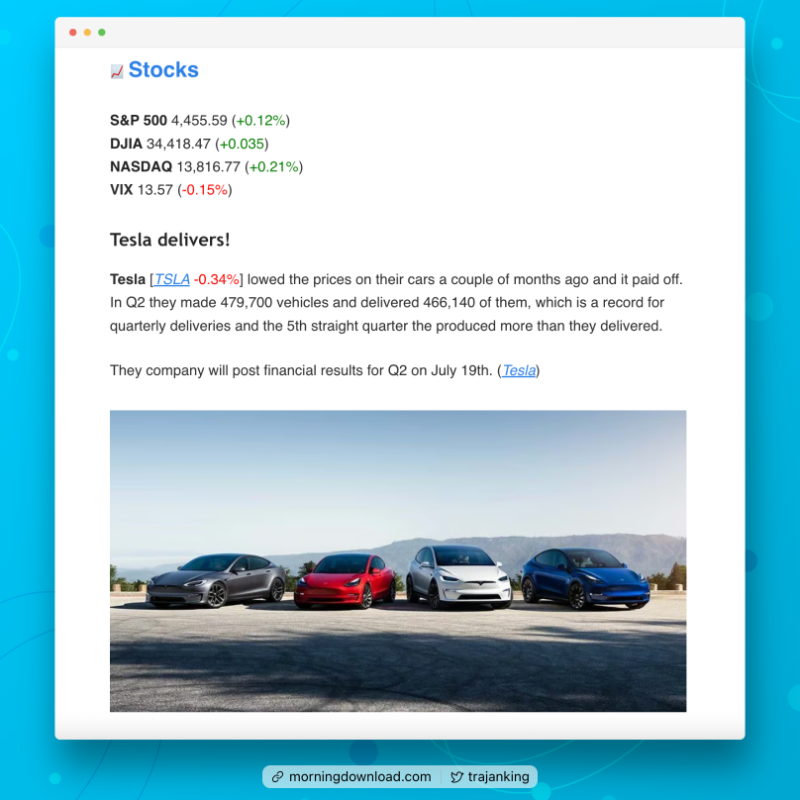 TrajanKing's tweet photo. Want to get smarter about money and markets in just 5 minutes?

Subscribe and join the thousands of investors reading Morning Download each day.