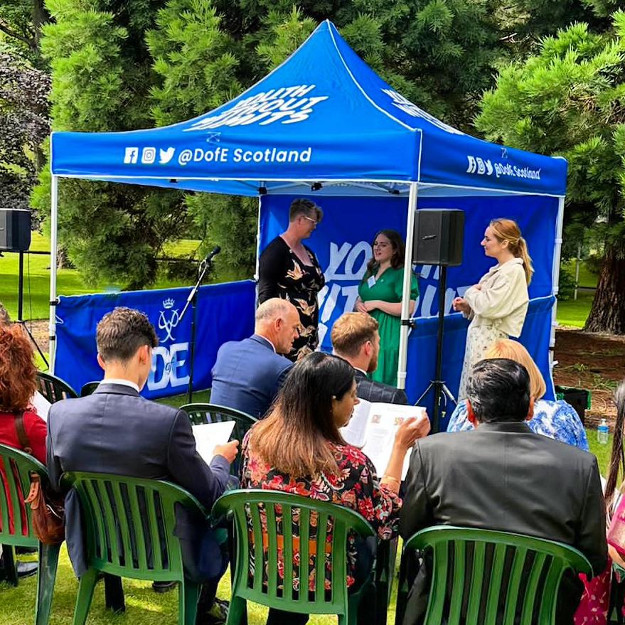 DofEScotland's tweet photo. Thank you to all of our morning speakers! @ShirlHenderson @mrmarkbeaumont @JJChalmersRM @lesswastelaura @aldokane 
and Claire McVey

You've all been brilliant!#CelebrateWithDofE https://t.co/bxpp0miU5h