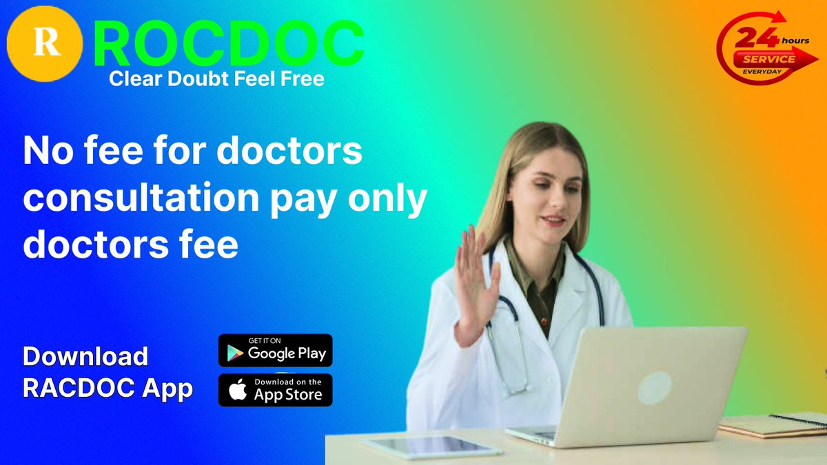 racdoc2's tweet photo. Racdoc Is a Doctor Consultation platform.
Visit:https://t.co/QtmeBU4eqt
App link:https://t.co/x90ioB6JlQ
When you need answers, Racdoc Doctors can help.#health #fiver #fitnessmotivation #India #headache #stomachpain #stomachproblems #legpains #orthopedic #healthiswealth https://t.co/Bho44Ordam