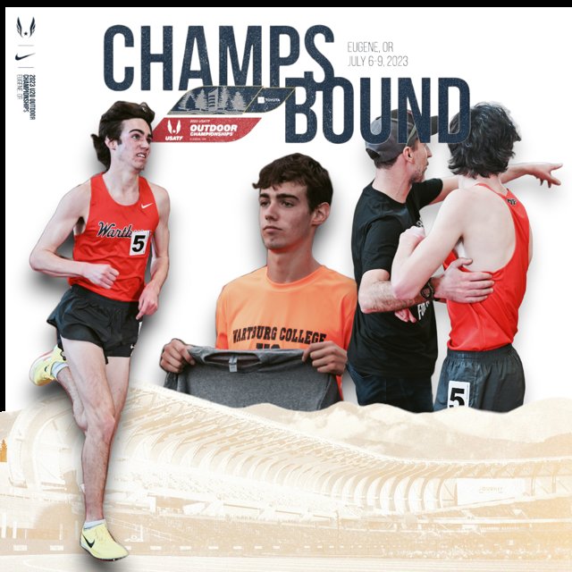 May we present Wartburg's qualifiers for USATF outdoor championships and USATF U20 championships, more info on how to follow their success in Eugene to come! Congrats Christopher, Lance, and Eli!