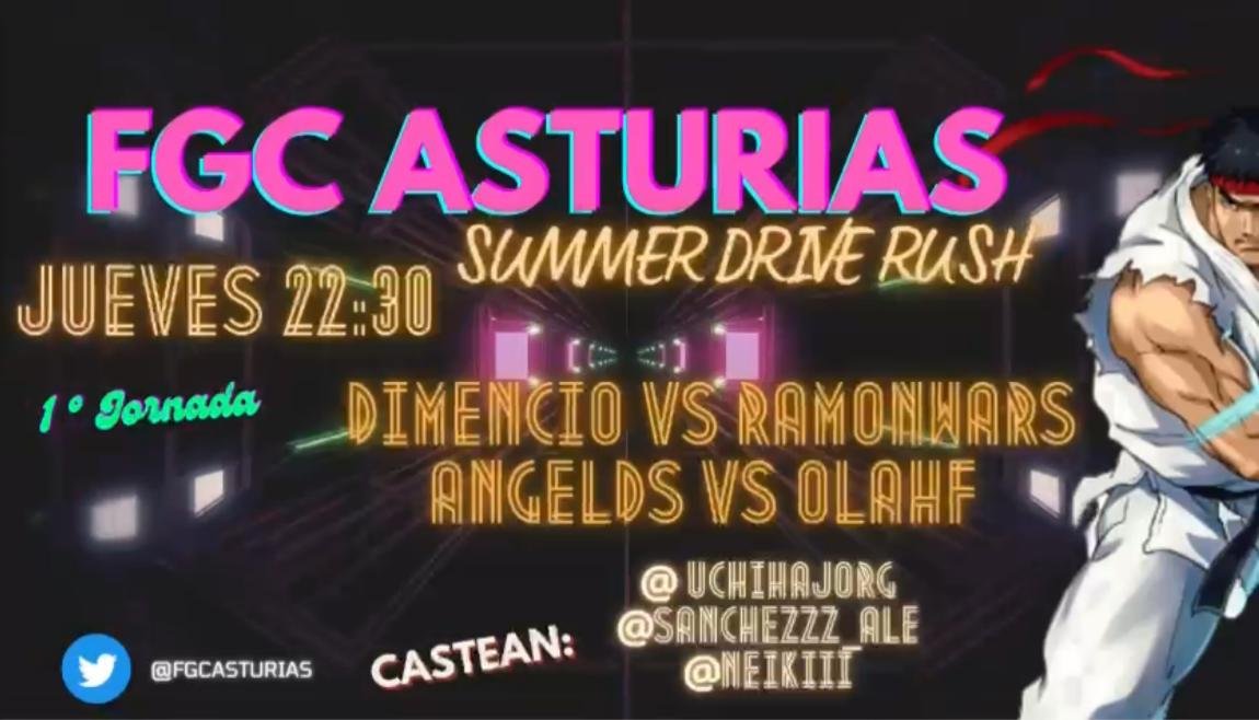 Esta noche seguimos con los siguientes combates de nuestra liga comunitaria 👊

Hoy tenemos:
Dimencio vs <a href="/RamonWars/">Facundo</a> 
<a href="/angel_ds150/">ÁngelDS</a> vs Olahf

¡🕥22:30 en nuestro canal de Twitch!
twitch.tv/fgcasturias