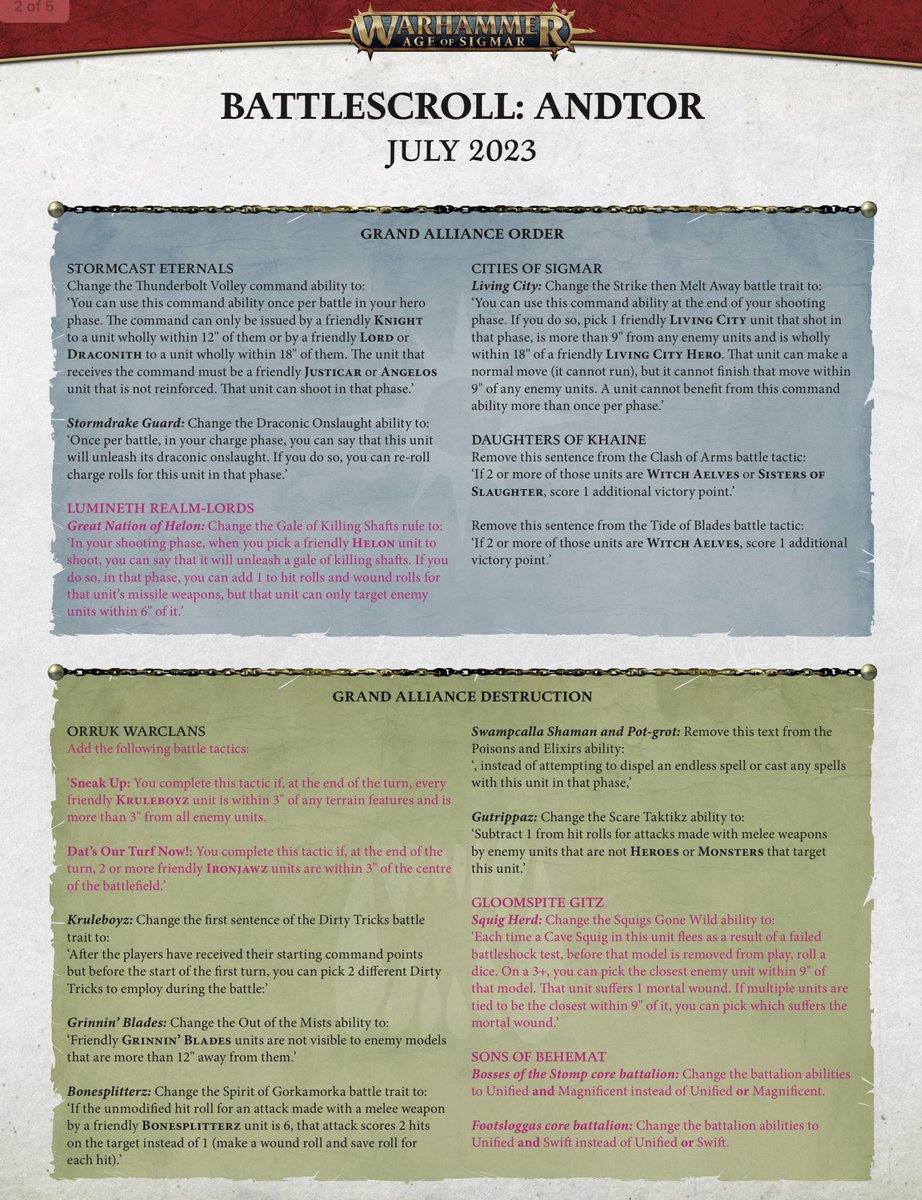 Really interested to see how these changes play out with the new GHB #WarhammerCommunity