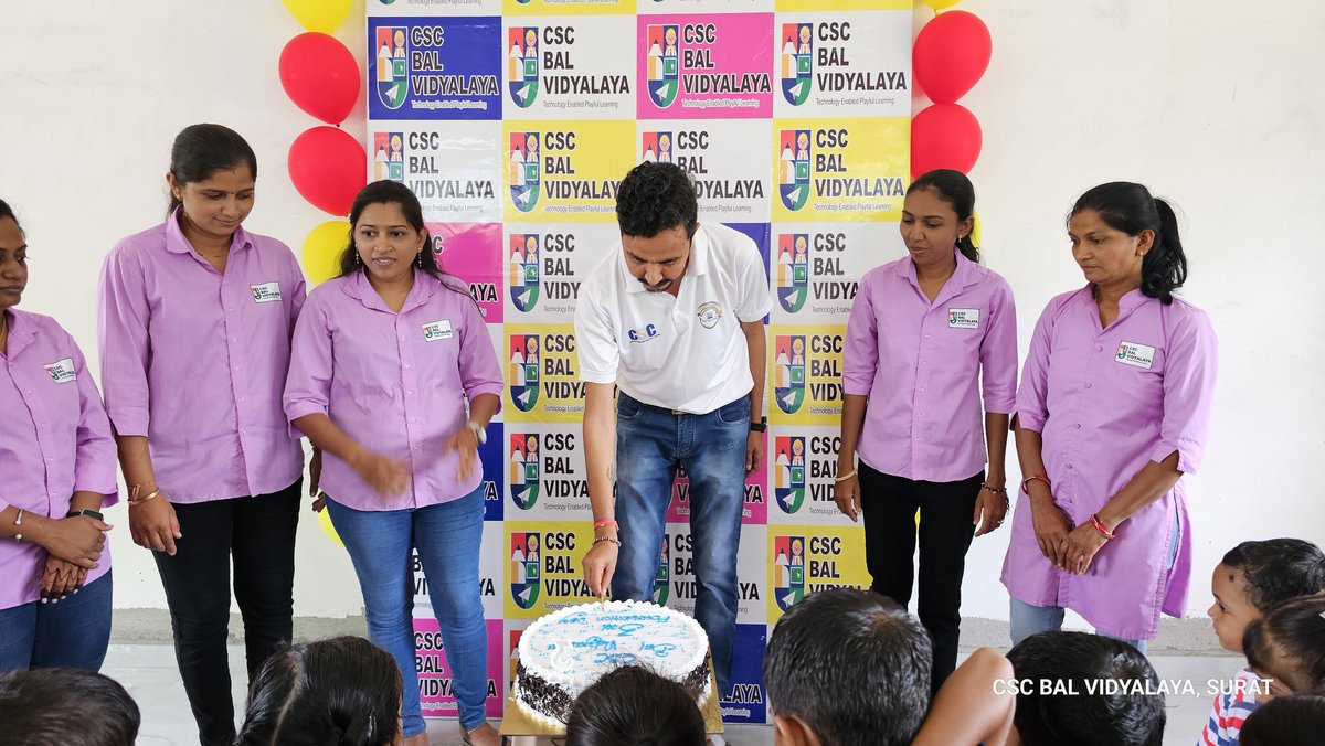 Hiralkumar - CSC Bal Vidyalaya, Surat (@hiral240212) on Twitter photo Celebrating “3rd Foundation day” of CSC Bal Vidyalaya, Karcheliya,Surat,Gujarat #CSCBalVidyalaya
#Technologyenabledplayfullearning
#NEP2020
#CSCBVFoundationday
#ECCE @VivekKu00544358 <a href="/CSC_Guj_Rohit/">Rohit Patel</a> <a href="/CSCegov_/">CSCeGov</a> <a href="/PatankarRishi/">Rishikesh Patankar</a> <a href="/sanjaykrakesh/">Sanjay K Rakesh</a> <a href="/CSCGujarat/">CSC Gujarat</a> Celebrating “3rd Foundation day” of CSC Bal Vidyalaya, Karcheliya,Surat,Gujarat #CSCBalVidyalaya
#Technologyenabledplayfullearning
#NEP2020
#CSCBVFoundationday
#ECCE @VivekKu00544358 <a href="/CSC_Guj_Rohit/">Rohit Patel</a> <a href="/CSCegov_/">CSCeGov</a> <a href="/PatankarRishi/">Rishikesh Patankar</a> <a href="/sanjaykrakesh/">Sanjay K Rakesh</a> <a href="/CSCGujarat/">CSC Gujarat</a>