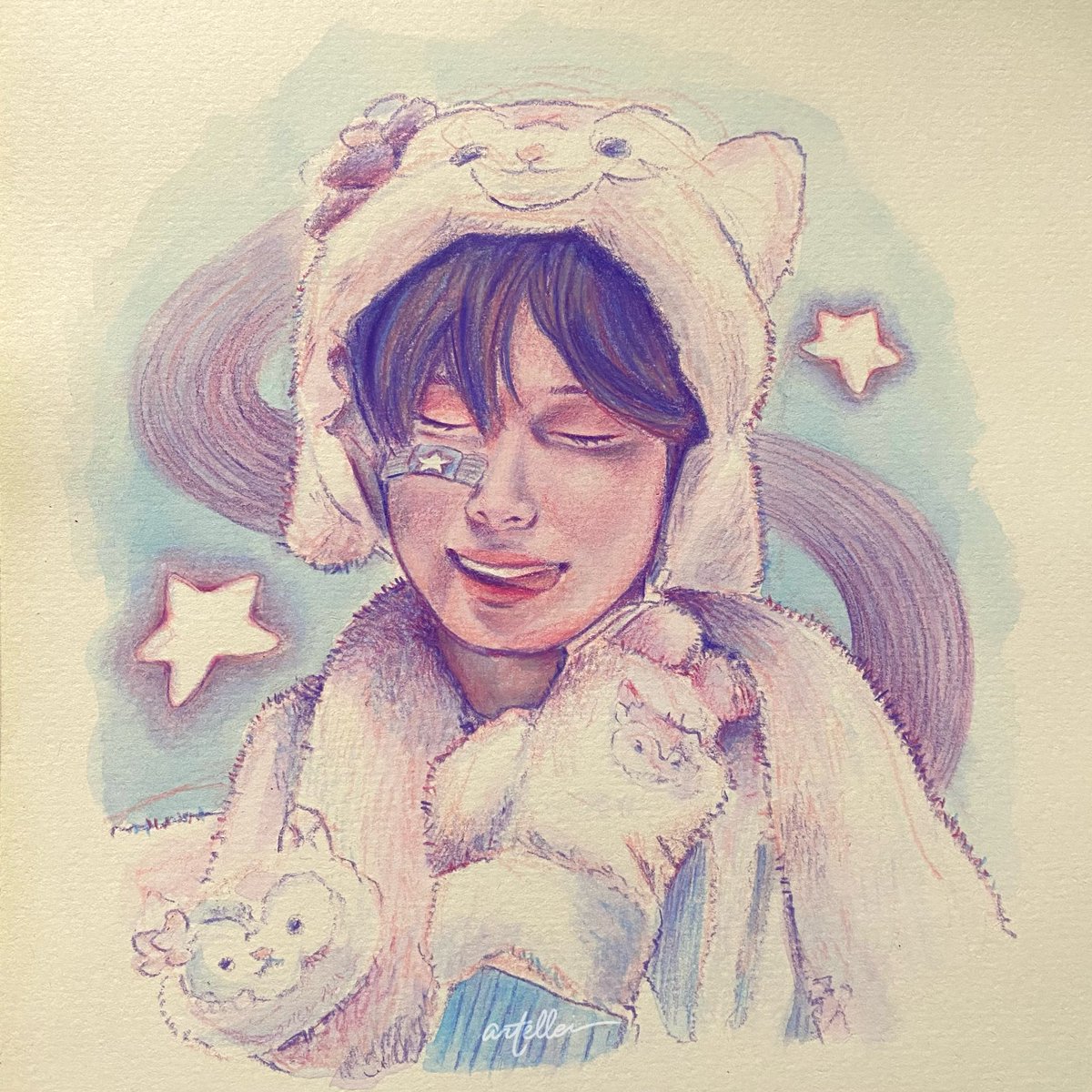 artellei's tweet photo. it's been about a year since i became an engene!! here's a little sunoo portrait⭐️ been wanting to draw this ever since i saw that fansite photo

this was supposed to be a practice sketch but i had fun painting and adding the details (^-^) 

#SUNOO #enhypen #선우 https://t.co/R3ck8xdhdS