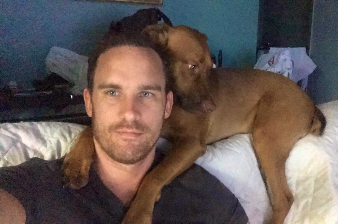 DrNicolasHart's tweet photo. Memories of Baxter snoozing on the headrest of the lounge, on my shoulder and around my neck, including during Zoom meetings. #DogsOfAcademia. Now you know why we get separation anxiety from each other 🐶🤓. https://t.co/fPyin4ufSL