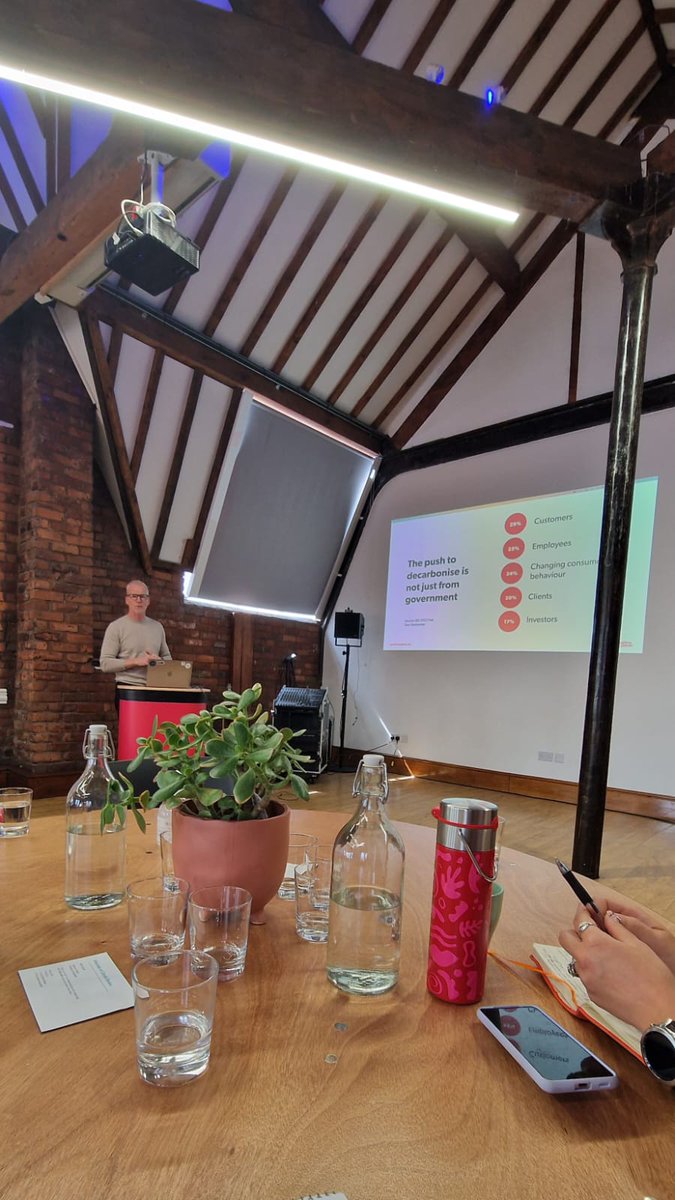 From zero to #NetZero 🚀 @Anthony_Bullick was in Manchester this morning to hear @PositivPlanetHQ's insight on the power of sustainability for businesses. 💪 No better time to get these conversations started than during #NetZeroWeek. 👏 Brilliant event! 😊