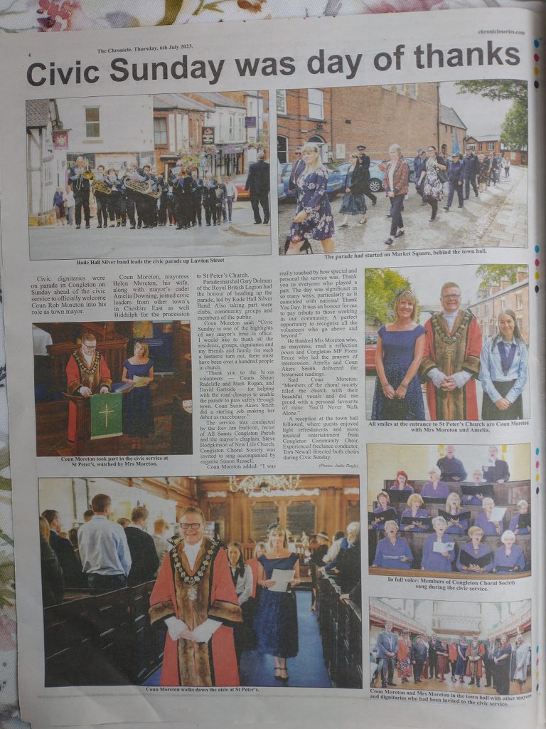 CongletonCS's tweet photo. Lovely to see our picture alongside #CongletonCommunityChoir in this week’s Congleton Chronicle! https://t.co/RqVe6y1hIY