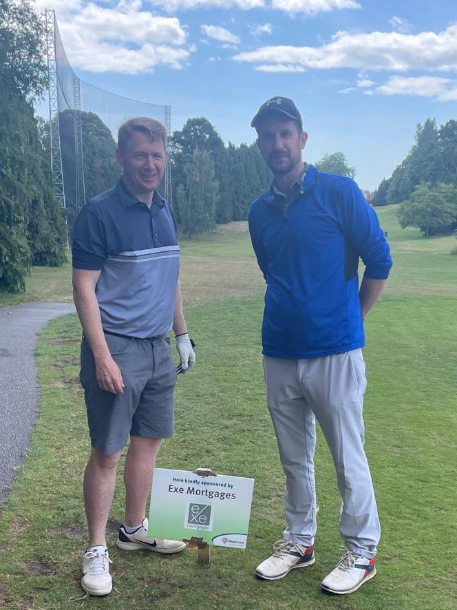 Supporting local charities is important to us here at <a href="/Carter_dawes/">CarterDawes</a>.  James from CarterDawes HQ and David from <a href="/ExeMortgages/">Exe Mortgages</a>  are doing just that today by taking part in the <a href="/Hospiscare/">Hospiscare</a> golf event. ⛳️🏌️‍♂️🏌️