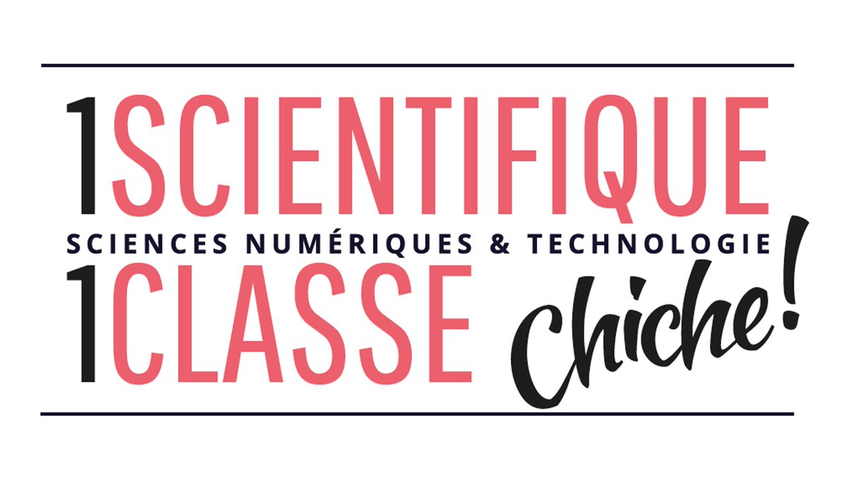 #1Scientifique1Classe, Chiche ! permet aux élèves de 2de de rencontrer des scientifiques de découvrir les sciences numériques. 

Ce programme permet aussi d'éclairer leurs choix d’orientation et de susciter des vocations, notamment chez les filles💡 swll.to/kZXfUuU