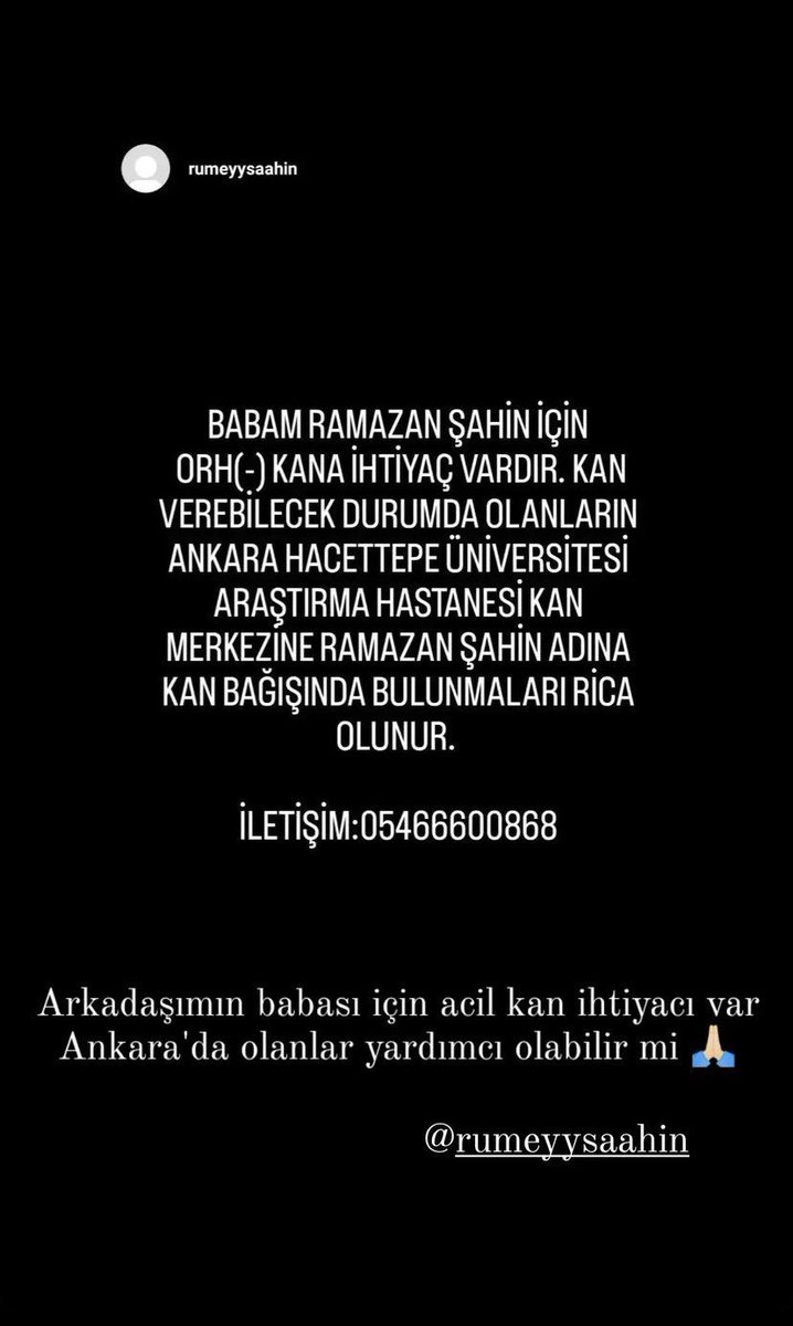 Acil Kan Aranıyor (@DuyuruAcilKan) on Twitter photo 2023-07-06 11:56:15