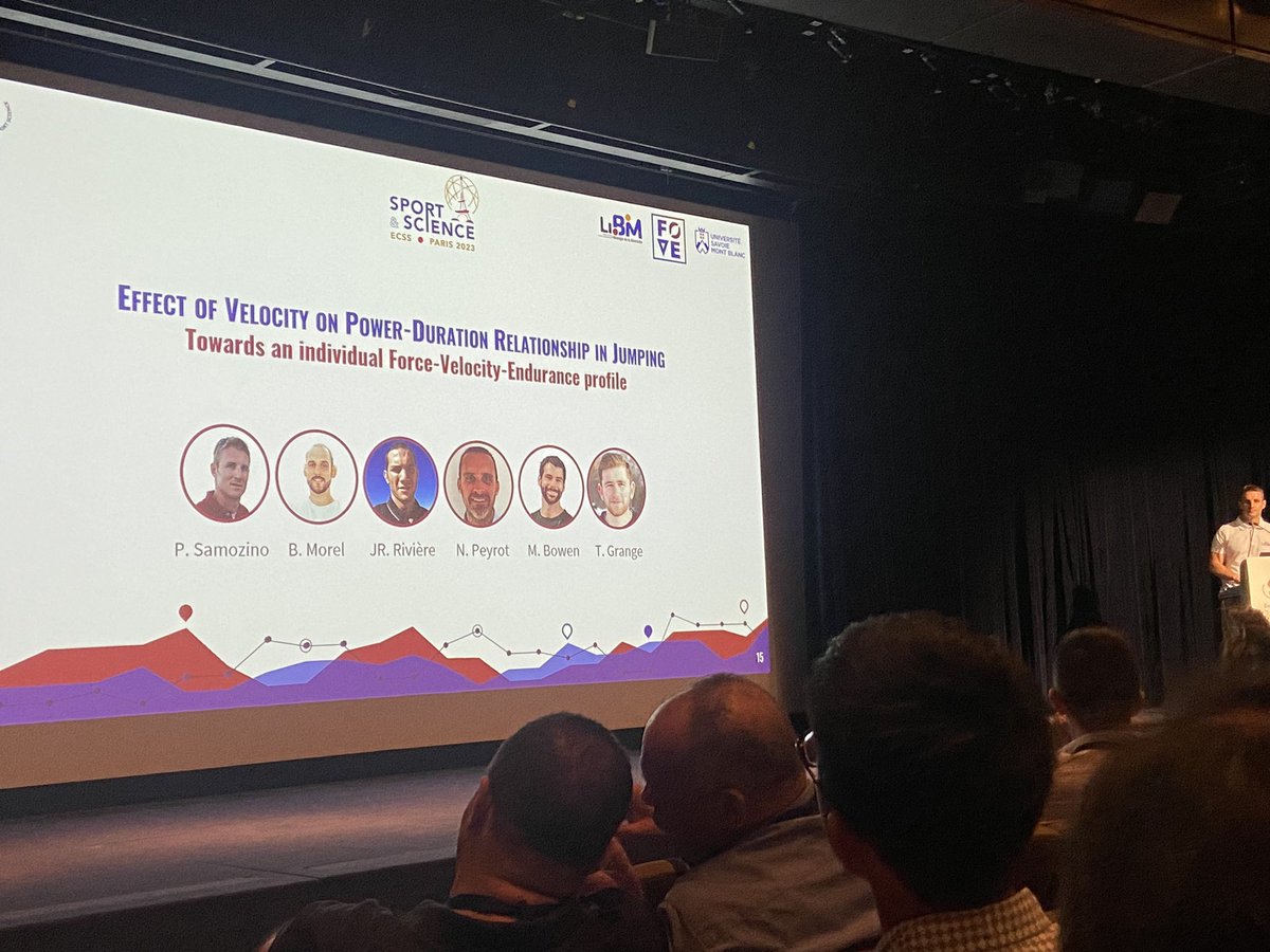 lahti_johan's tweet image. Very interesting presentation on the force velocity endurance relationship by @PierreSamozino at #ecss2023. Lets see how it will influence testing in practice someday 💪