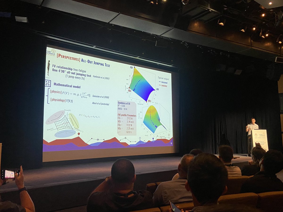 lahti_johan's tweet image. Very interesting presentation on the force velocity endurance relationship by @PierreSamozino at #ecss2023. Lets see how it will influence testing in practice someday 💪