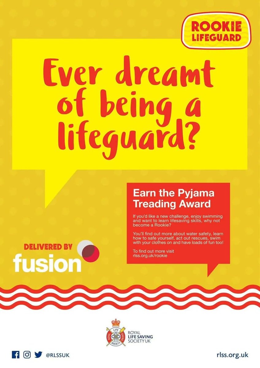 📣 Calling for Rookie Lifeguards! 🏊
The Rookie Lifeguard Programme is a fun and exciting lifesaving awards scheme for young children, teaching self-rescue, survival, rescue and lifesaving sport skills.
Take a read below on our Rookie Lifeguard Courses running here at the centre