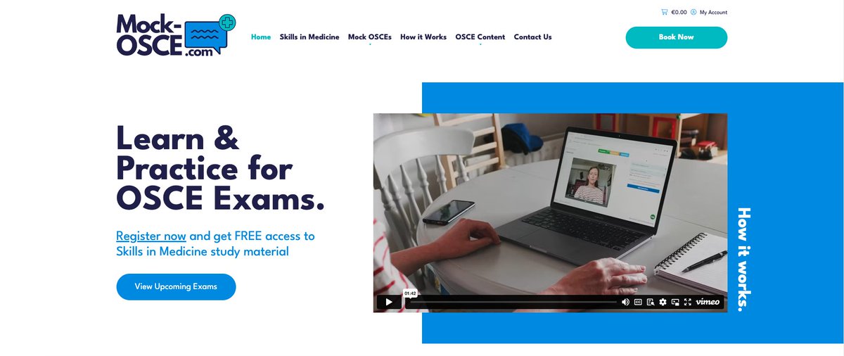 MockOSCE's tweet image. Our new redesigned website has just been launched!

It&apos;s now even easier to book a Mock OSCE to test your clinical communication skills with real patient actors 🩺💻

🆕 mock-osce.com