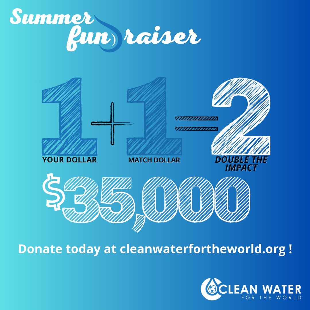 Clean_Water4W's tweet photo. Summer FunDraiser! - https://t.co/J5y1RmtxYr https://t.co/dDxzHdlS7L