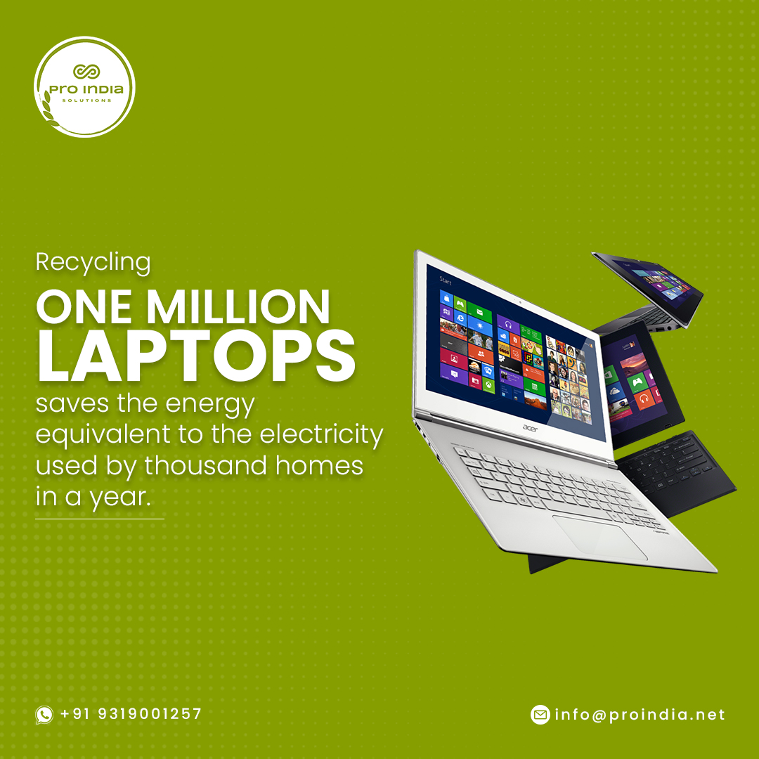 Join the laptop recycling revolution with proindia 

DM us rightnow for a free consultation.

#EPRManagement   #WasteReduction #GreenSolutions #WasteToResource  #EPRCertification  #WasteManagementSystems  #EPRBestPractices #EPRAwareness #EcoFriendly #proindia