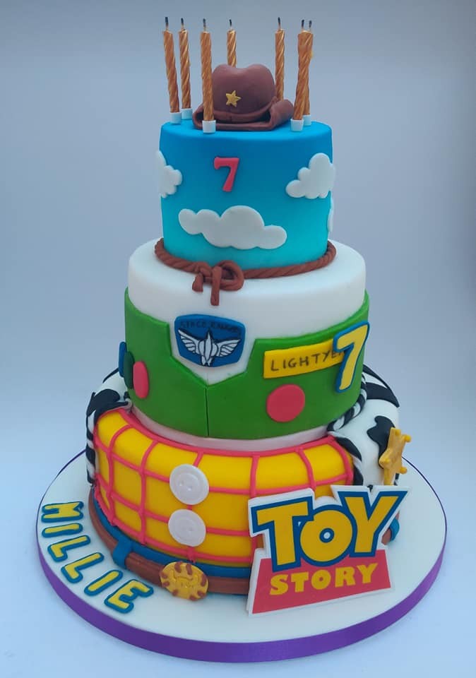 Toy Story. Our #cakes are always #glutenfree #celiac. We also do #dairyfree #vegan. #Weddingcakes delivered to #northeast #UK. Or collection only from #Newcastle. cakezy.co.uk #weddingcake #wedding #cake #birthdaycakes #anniversarycakes #cupcakes #cakedecorating