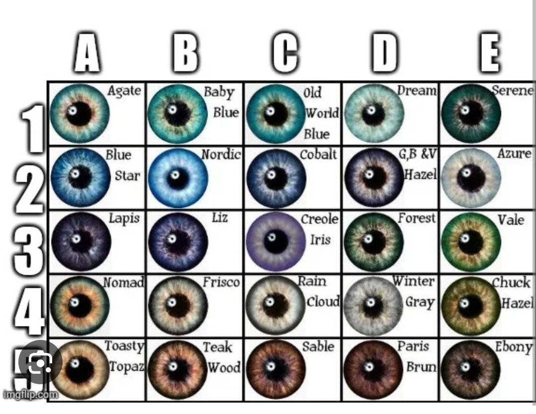 Different Types Of Eyes Colors