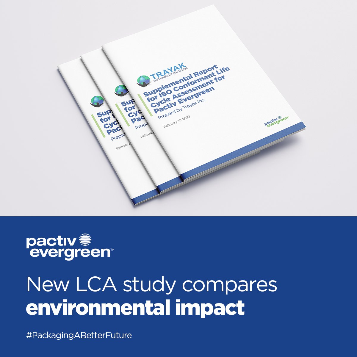 PactivEvergreen's tweet photo. We completed an LCA to measure the environmental impacts of various meat trays made from seven different materials. Results found that foam polystyrene meat trays with 30% recycled content have the least overall environmental impact. https://t.co/o6Mdueuq84 #PTVE #PactivEvergreen https://t.co/xDjDOMF40f