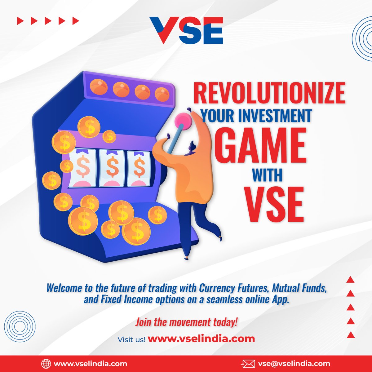 #VSEApp opens doors to the future of trading, empowering you with #CurrencyFutures, #MutualFunds, and #FixedIncome options. 

Discover the #investment game-changer and become a part of the future of #trading. 

#InvestmentRevolution #VSE #StocksToBuy #stockmarket #traders #invest