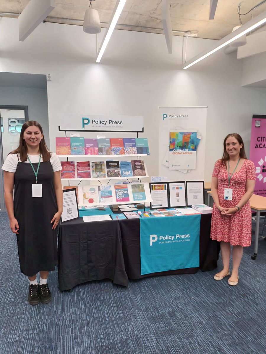 Have you visited our stand at #BSG2023 yet? We’re delighted to be exhibiting in person, so do stop by and browse our #Ageing and #Gerontology titles. You can also browse our website and get 50% off with the code CONF23: policy.bristoluniversitypress.co.uk/ageing-and-ger… @britgerontology @bsg2023