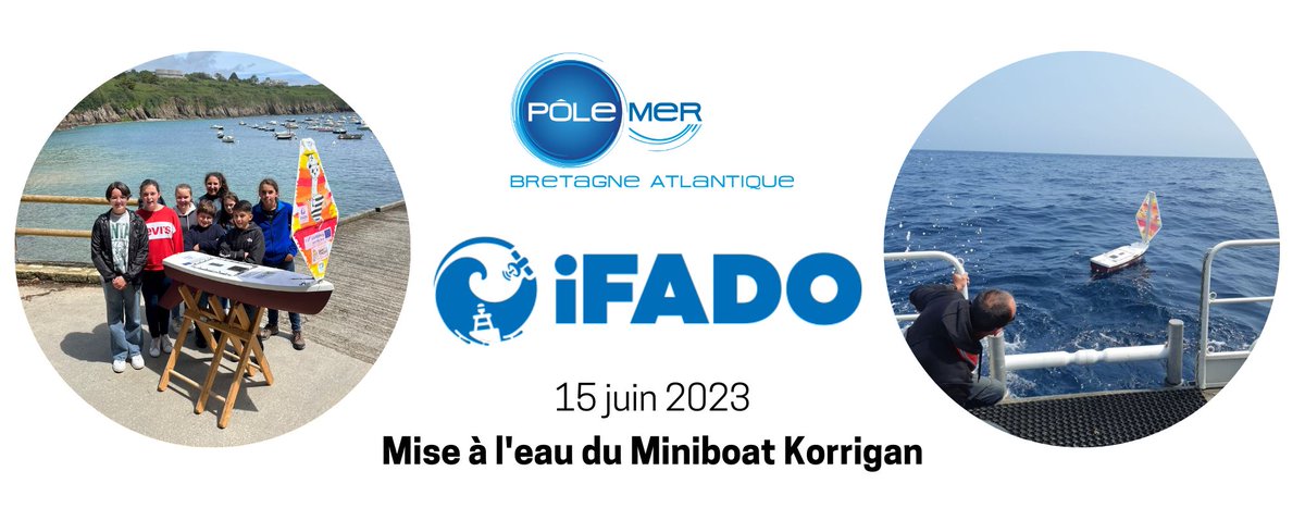 ⛵ Le miniboat "Korrigan", construit par les élèves du Collège St-Vincent (Brest) dans le cadre du projet iFADO (<a href="/AAiFADO/">iFADO</a>), a été mis à l'eau le 15/06 !
--
+ d'infos :  lnkd.in/eHRg7zY4 
Suivi : lnkd.in/e9ZxKJYp
--
Merci à <a href="/SeaTestBase/">Celadon</a> Céladon pour sa contribution !